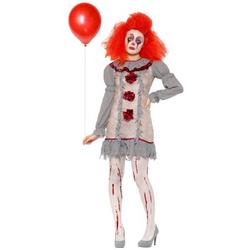 Clown & Nar Kostuum | Trieste Horror Pierrot Clown | Vrouw | Small | Halloween | Verkleedkleding